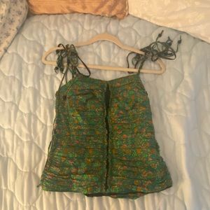 Marc jacobs green floral tank